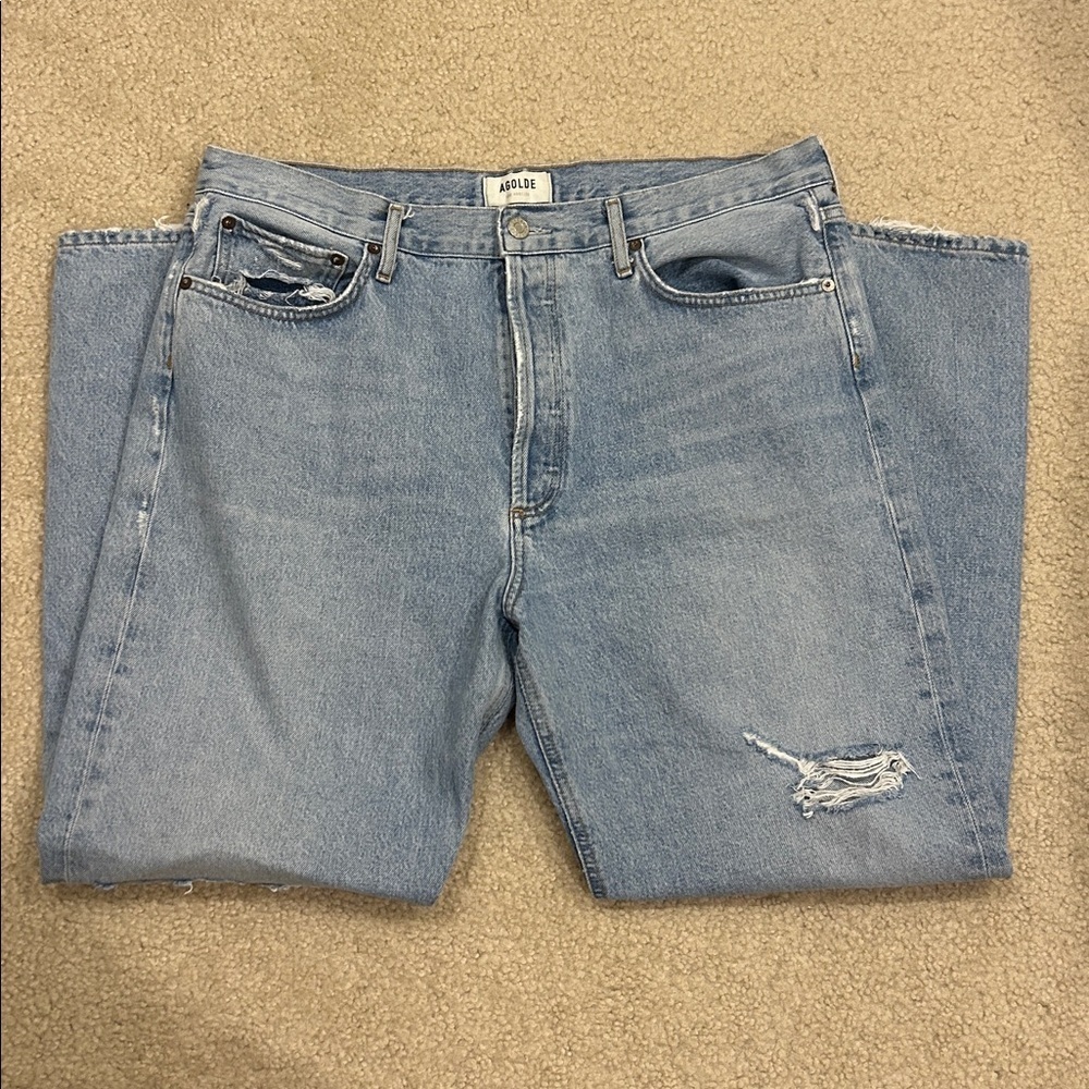 AGOLDE 90's Mid Rise Loose Fit in Captured - Picture 3 of 8